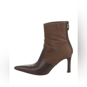 Christian Louboutin Canvas and Leather Boots